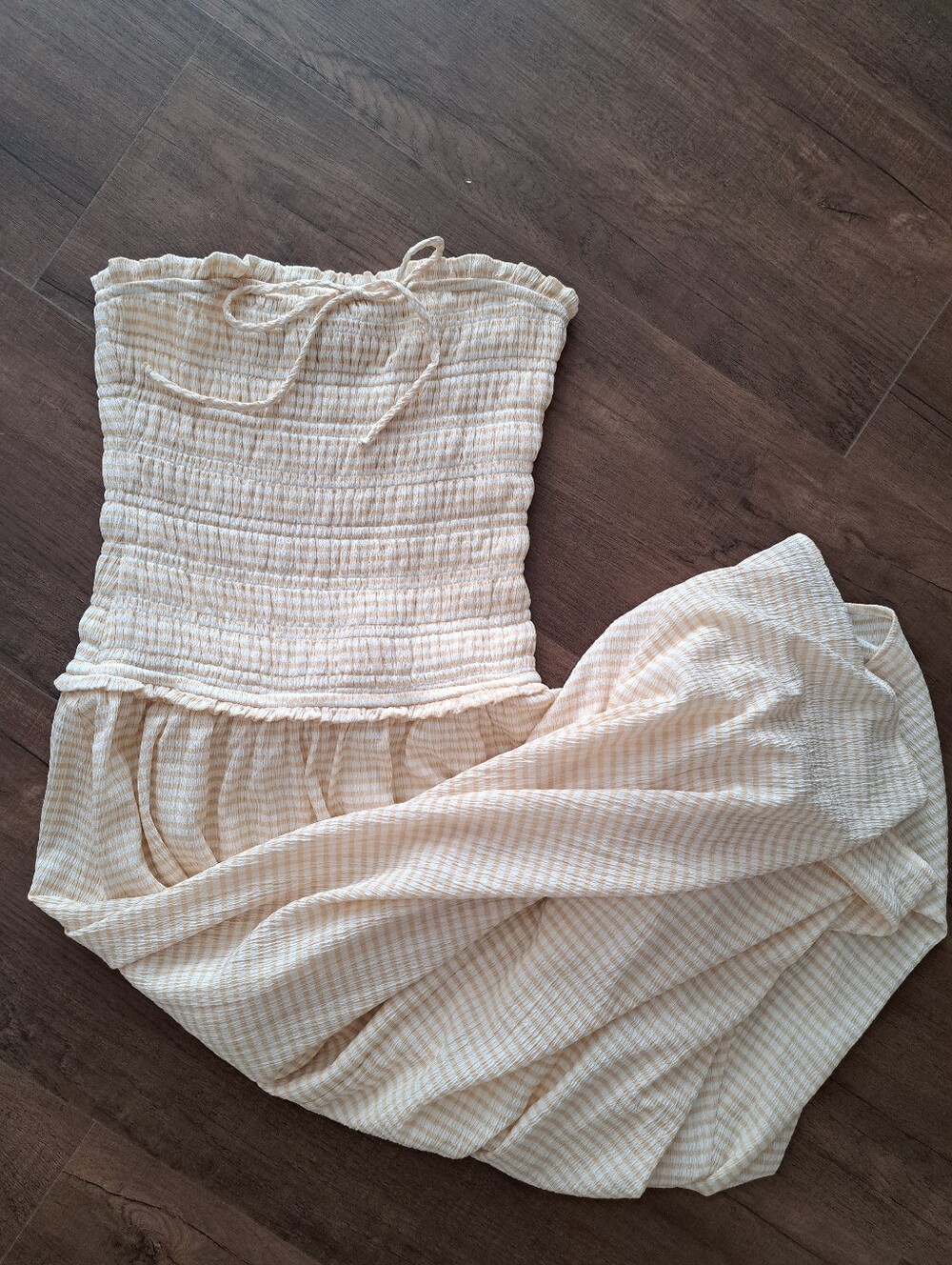 Striped Yellow Maxi Dress